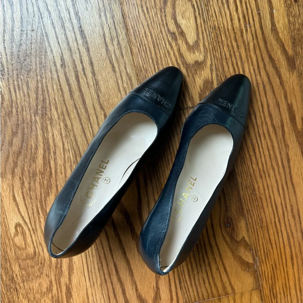 Chanel Black Leather Heels - Picture 5 of 8